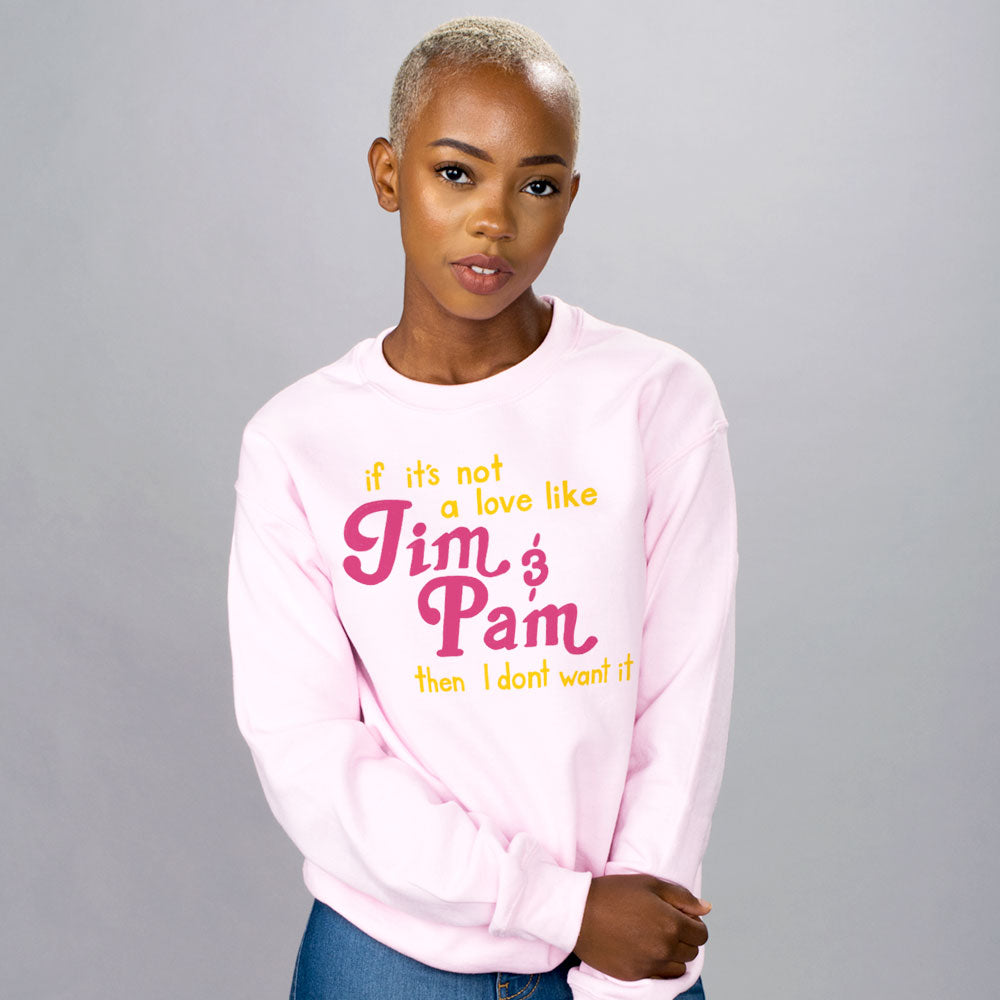 Love Like Jim and Pam Crewneck Sweatshirt - Femfetti