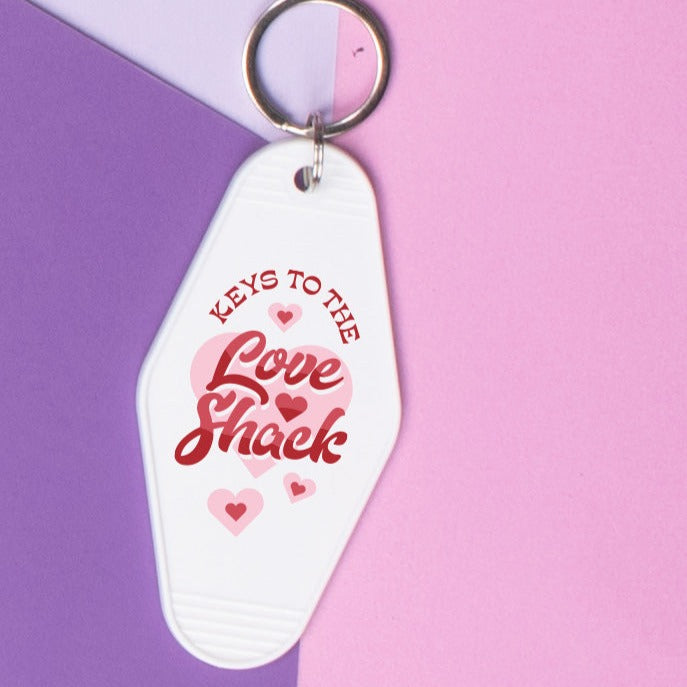 Keys to the Love Shack Motel Keychain