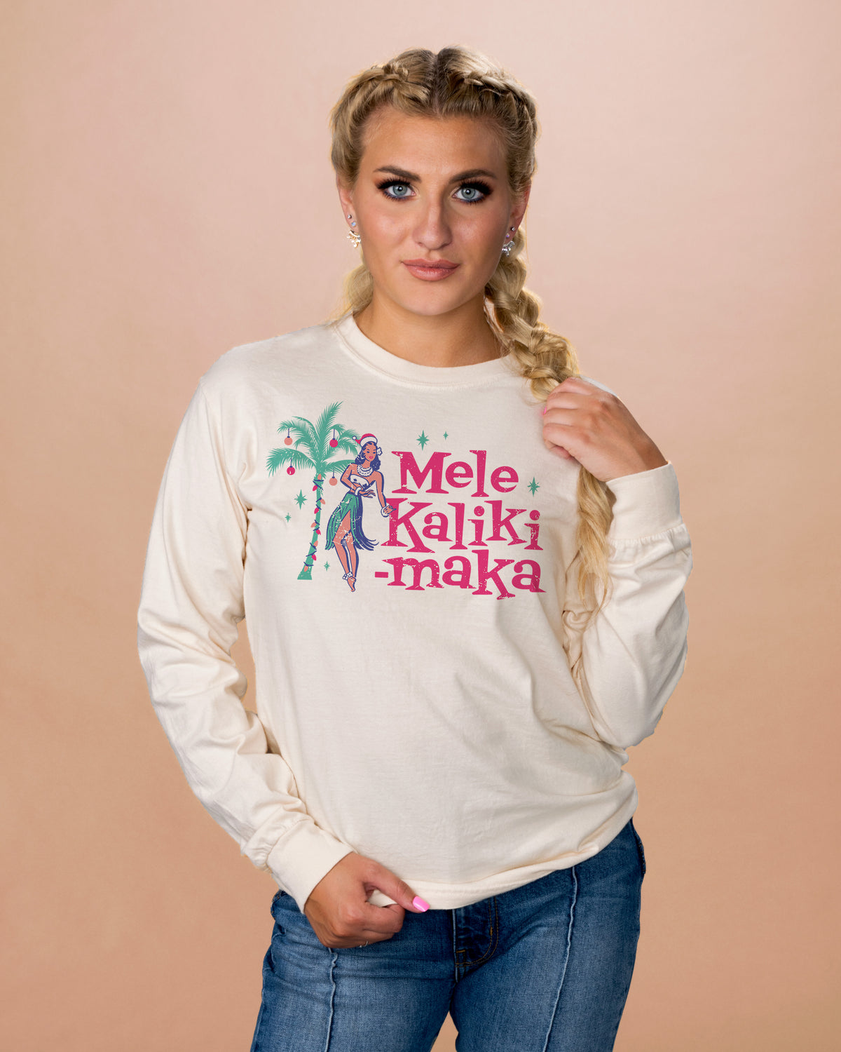 Mele Kalikimaka Long Sleeve Tee