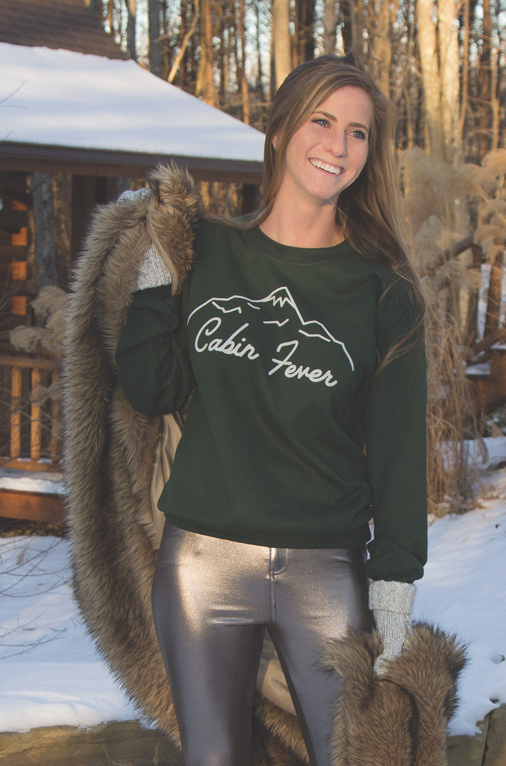 Cabin Fever Crewneck Sweatshirt - Femfetti