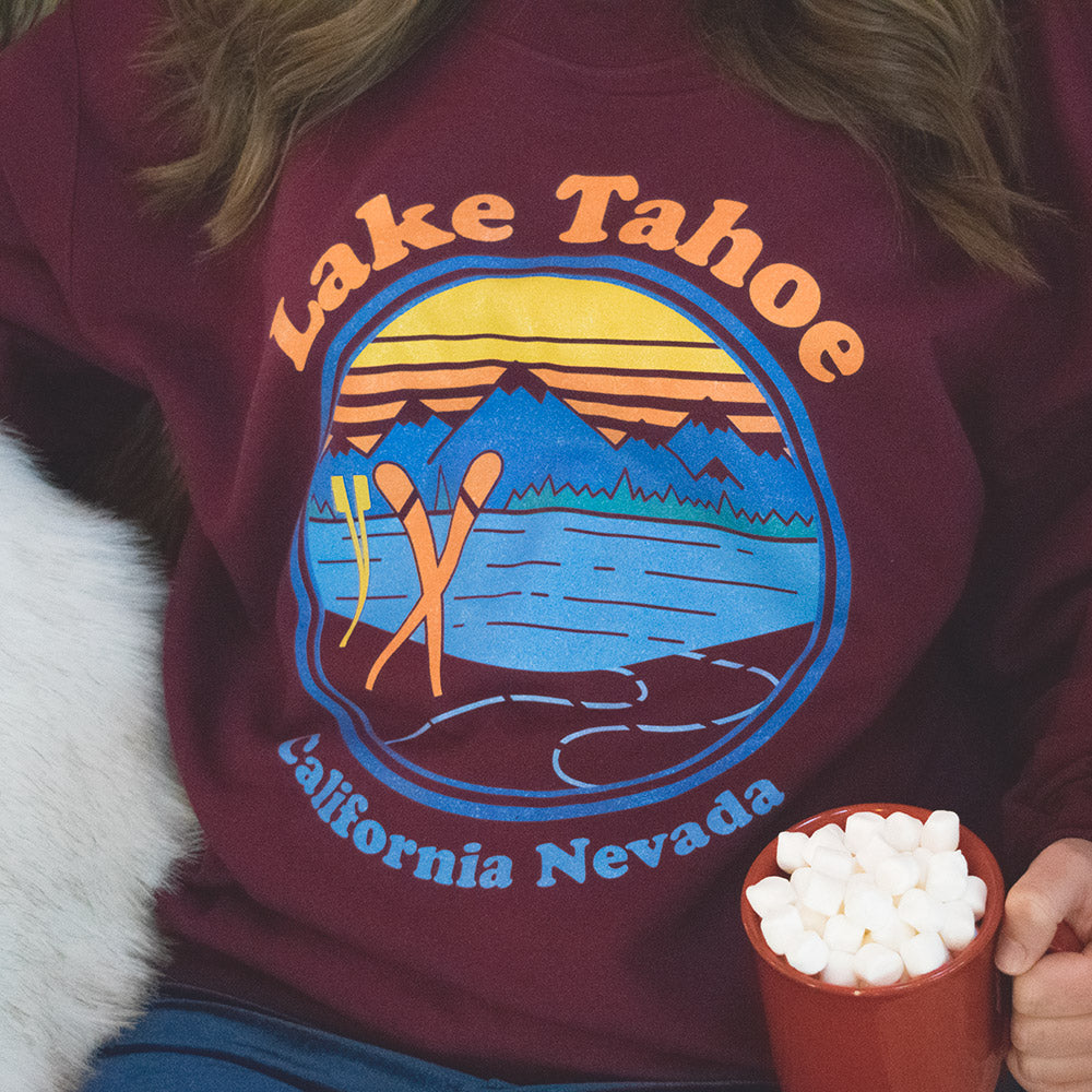 Lake Tahoe Crewneck Sweatshirt - Femfetti
