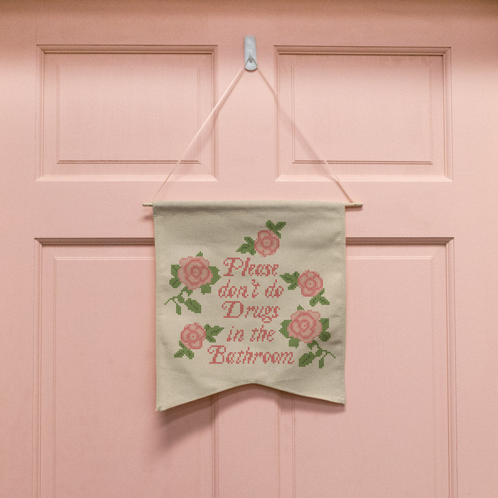 Please Don't Do Drugs Wall Hang - Femfetti