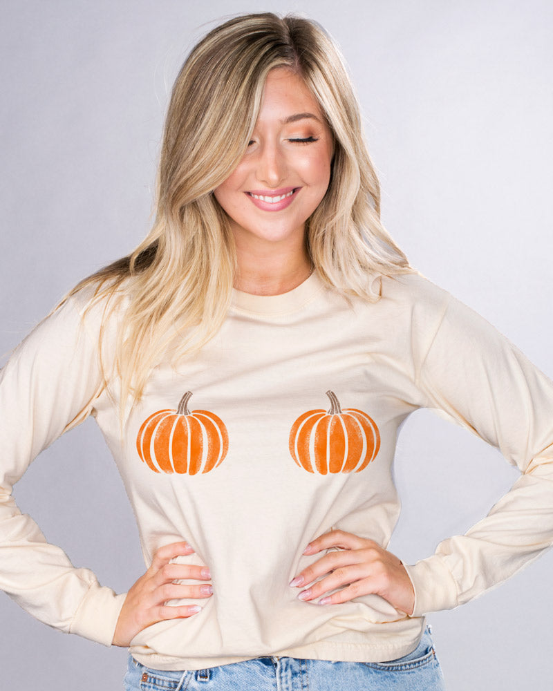 Pumpkin Boobs Long Sleeve - Femfetti