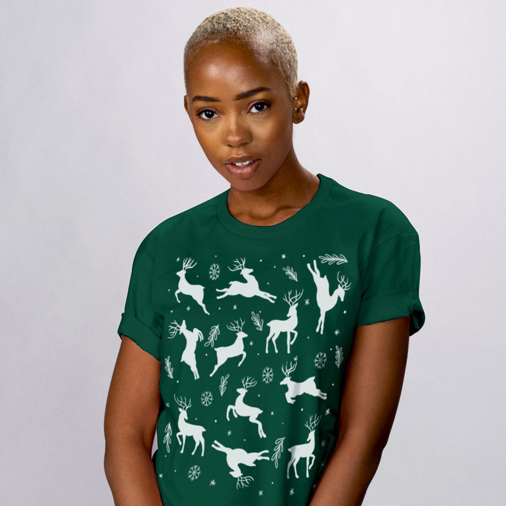 Reindeer Pattern Shirt - Femfetti