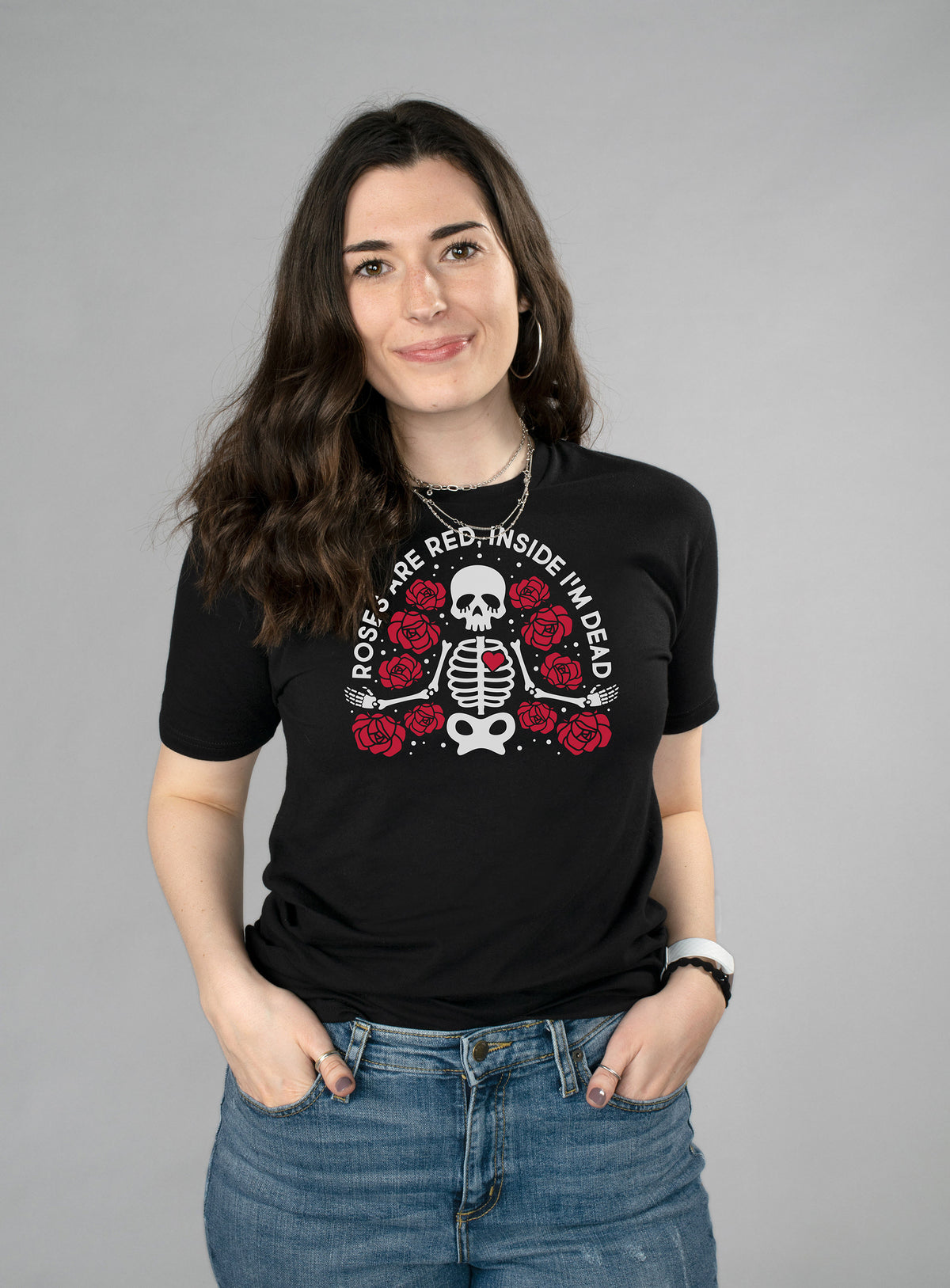 Red Roses Inside I&#39;m Dead Shirt