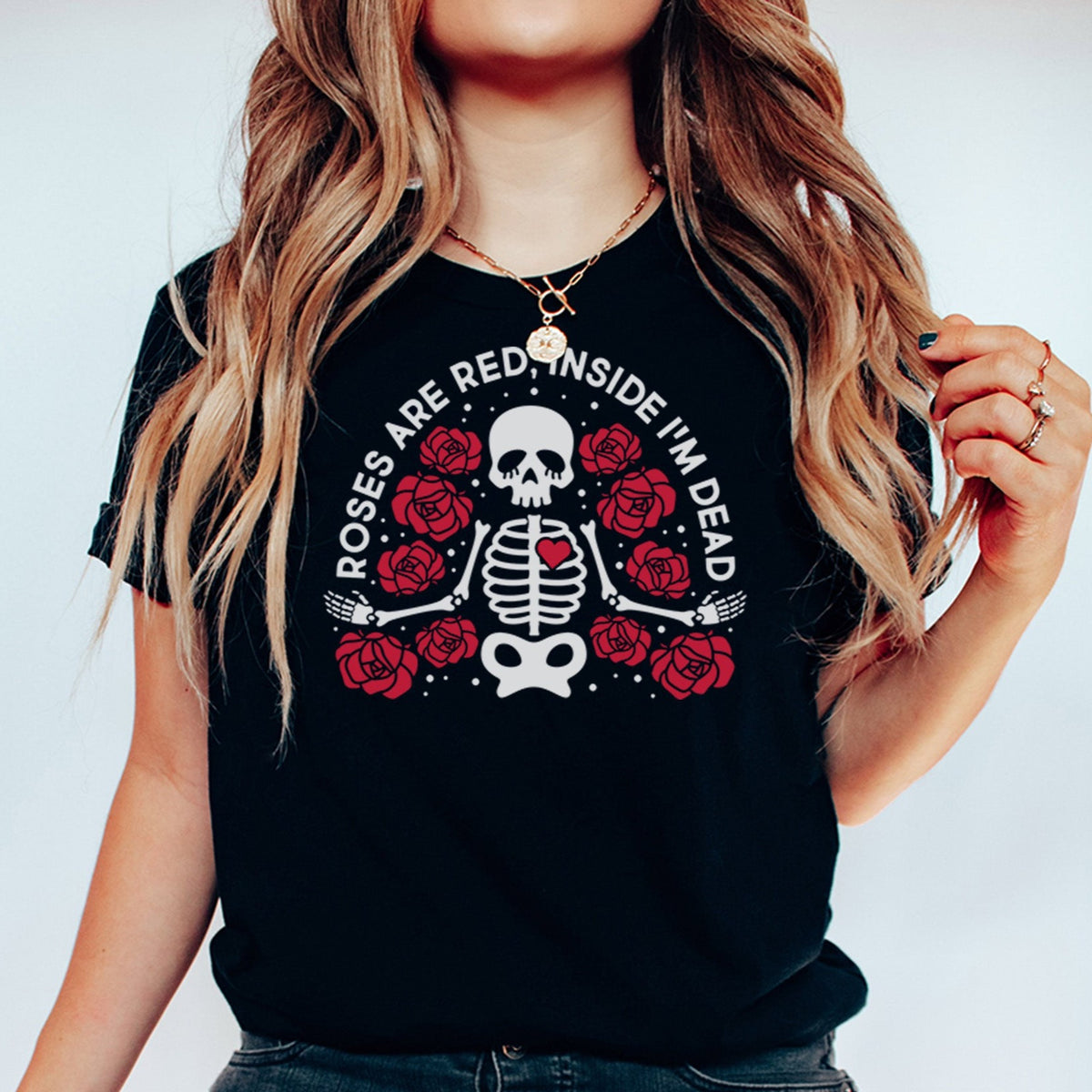 Red Roses Inside I&#39;m Dead Shirt