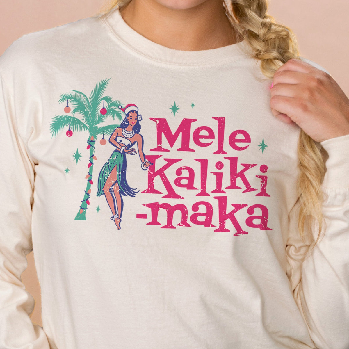 Mele Kalikimaka Long Sleeve Tee