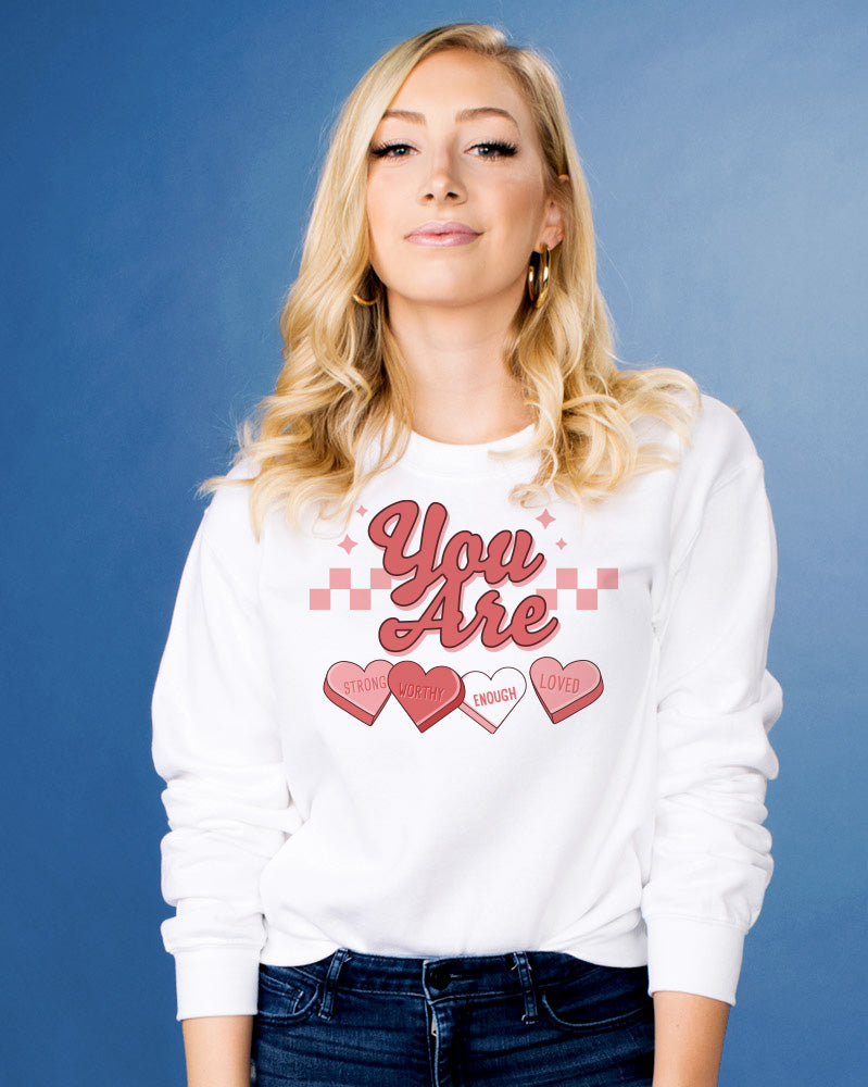 Self Love Candy Hearts Sweatshirt