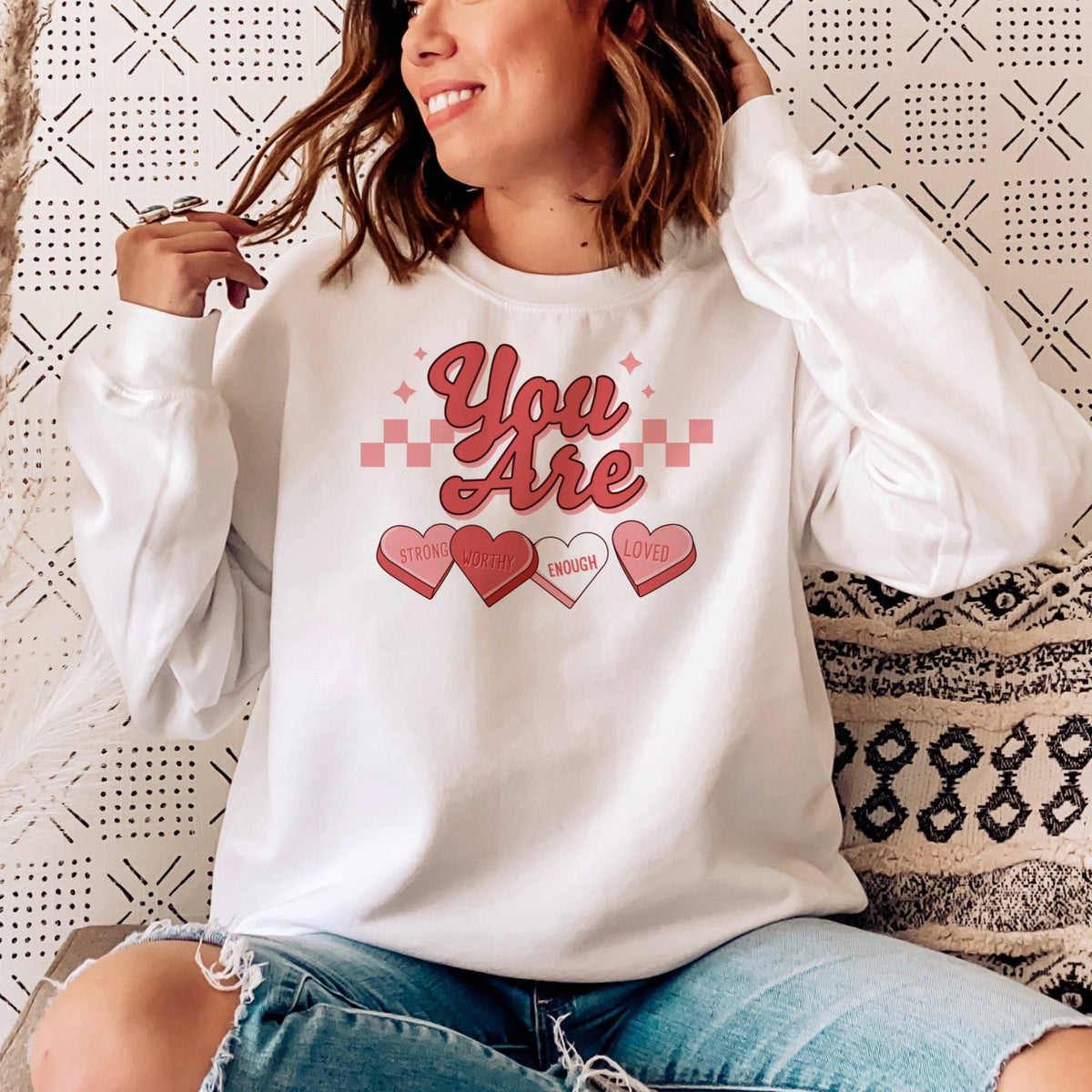 Self Love Candy Hearts Sweatshirt