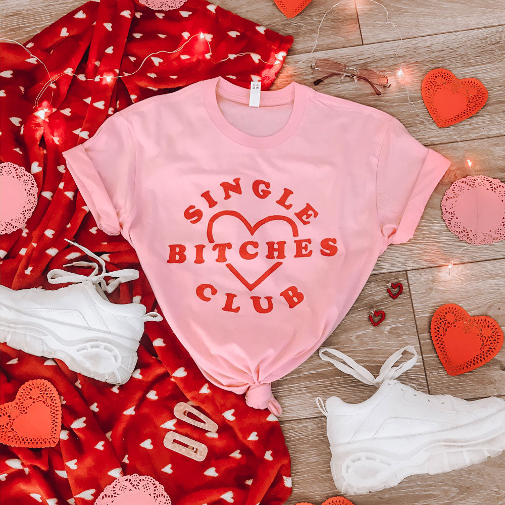 Heart Boobs Shirt - Valentine's Day Graphic Tee, Trendy Cute Pink - Femfetti