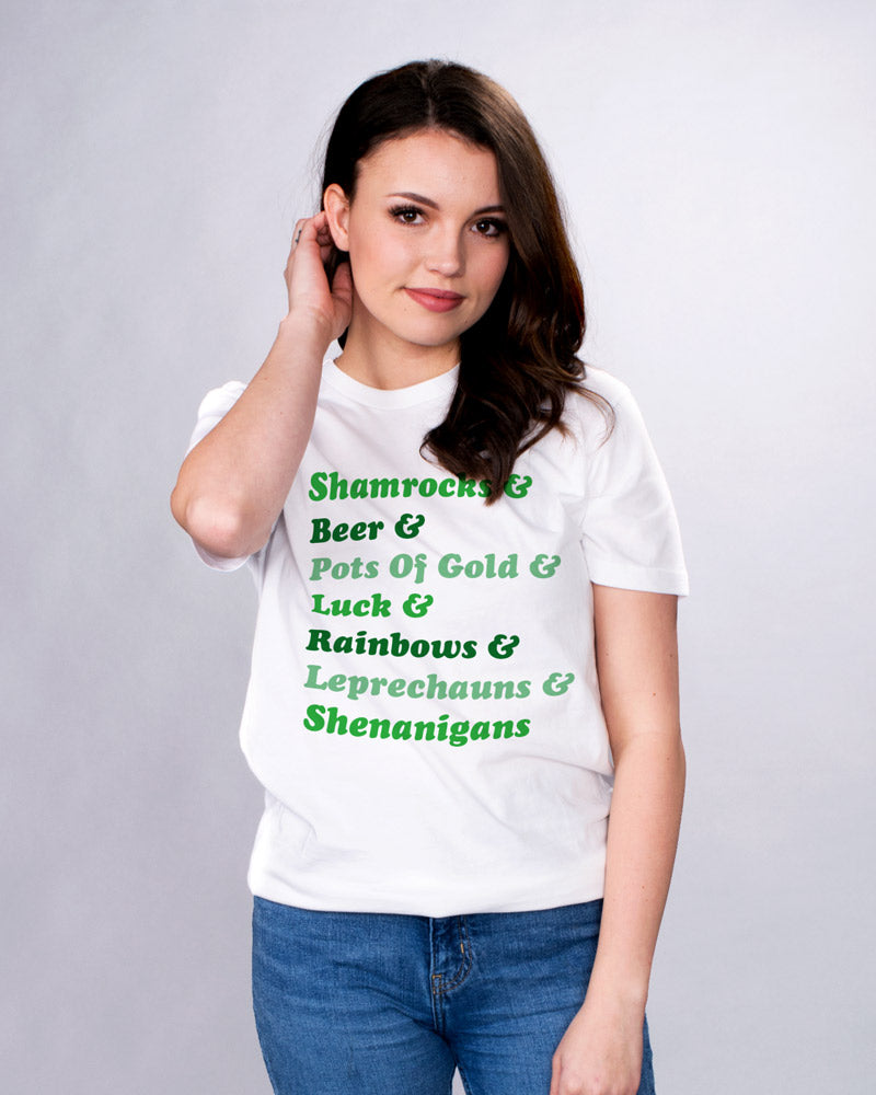 St. Patrick&#39;s List Shirt - Femfetti