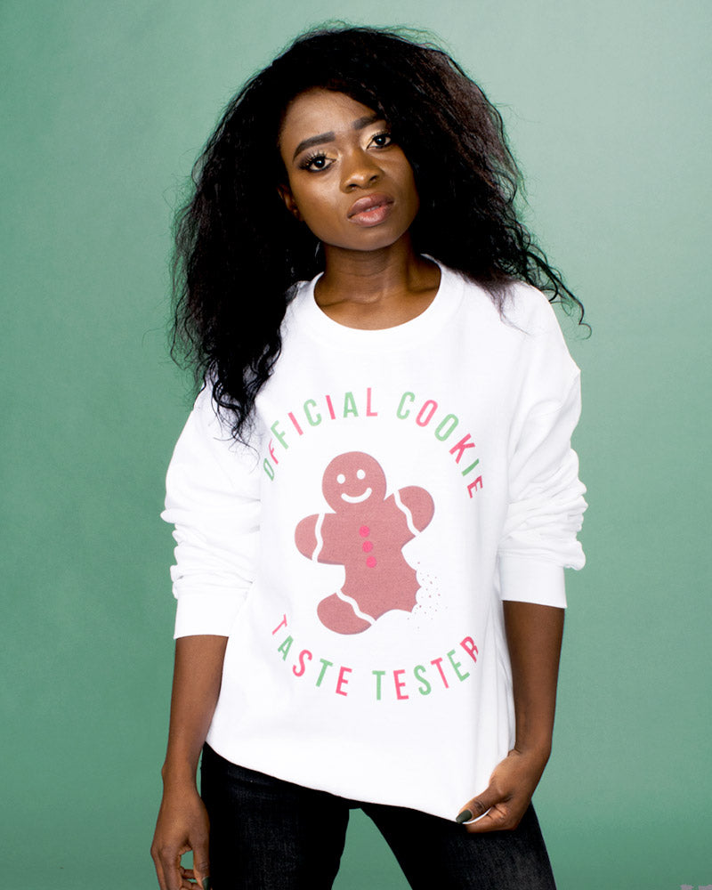 Official Cookie Taste Tester Crewneck Sweatshirt - Femfetti