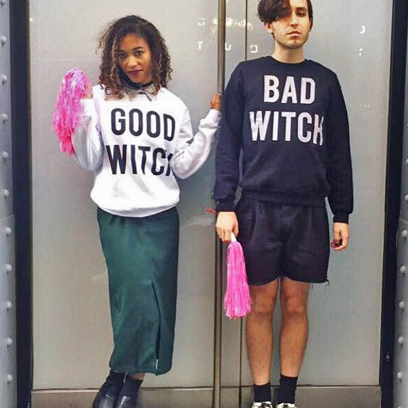 Good Witch / Bad Witch Duo Crewneck Sweatshirt Set - Femfetti