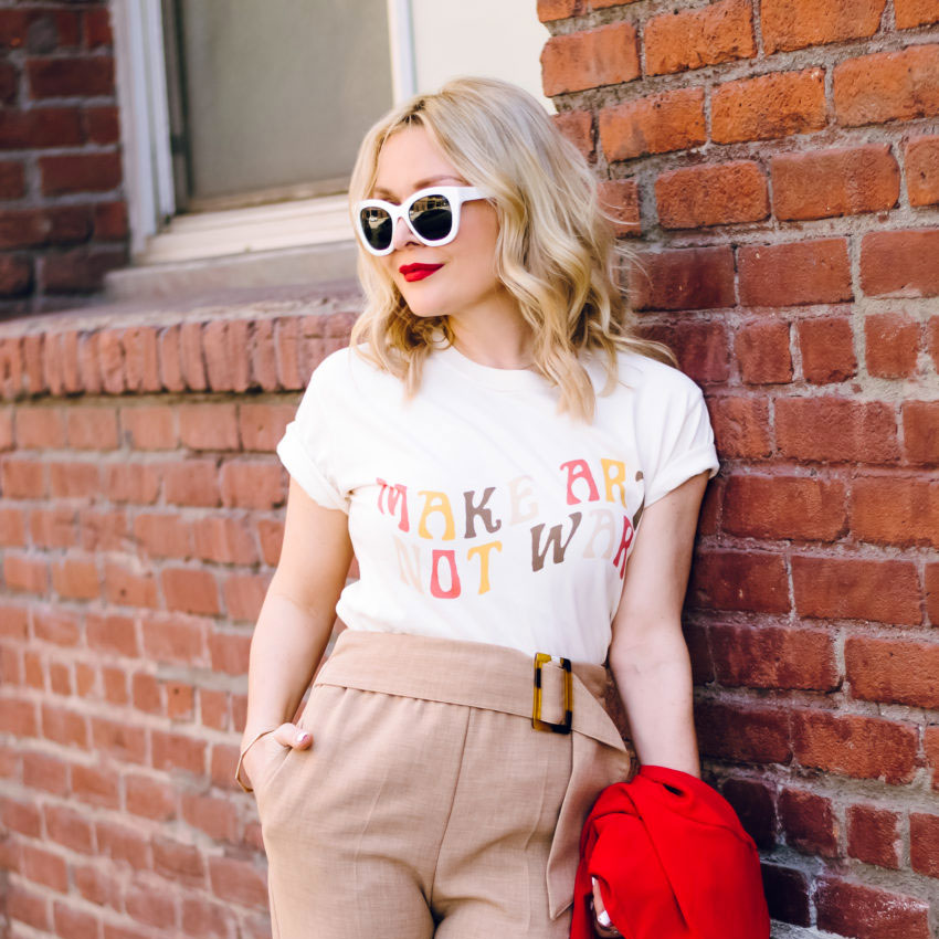 Make Art Not War Shirt - Femfetti