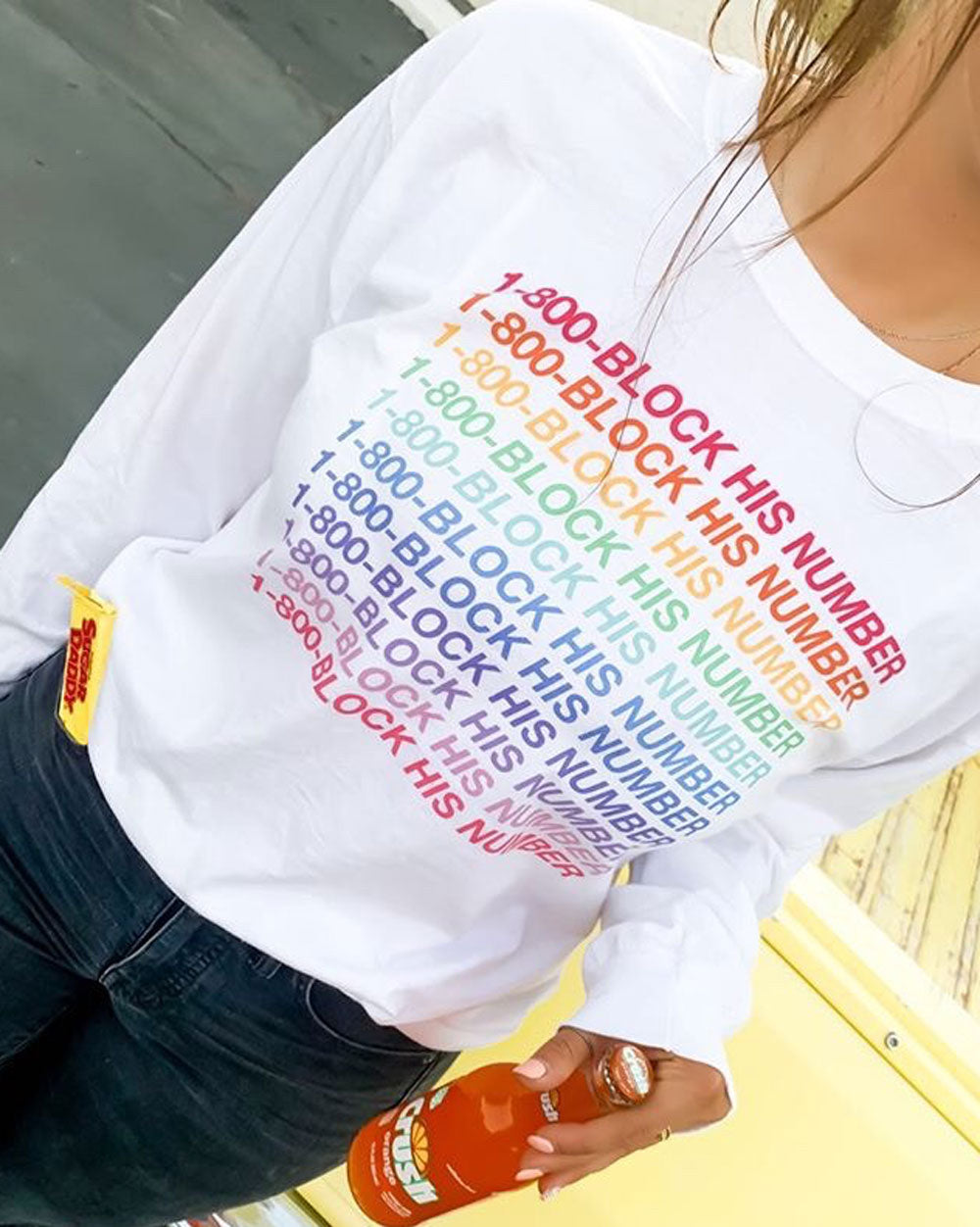 Block His Number Sweatshirt - Femfetti