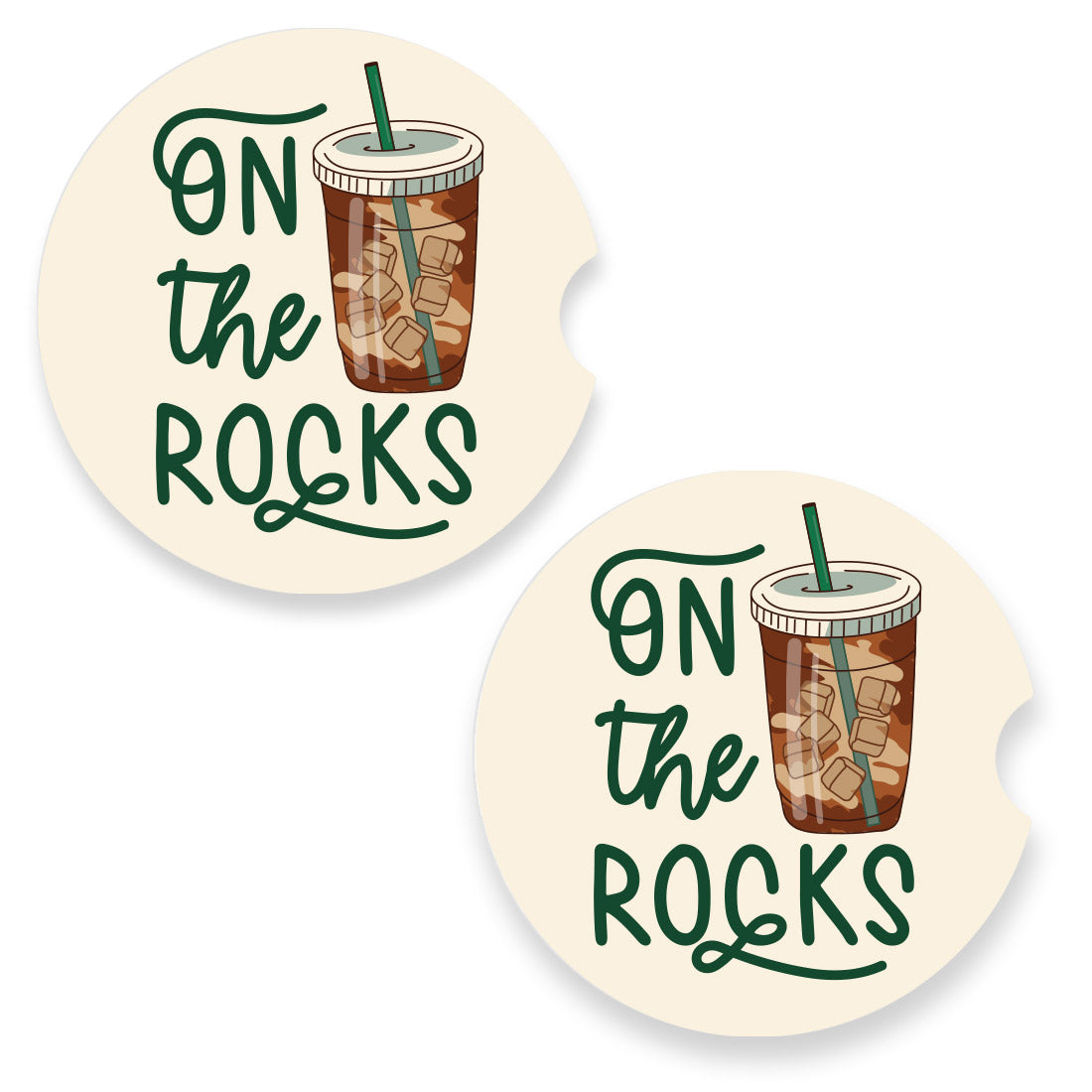 On The Rocks Car Coaster