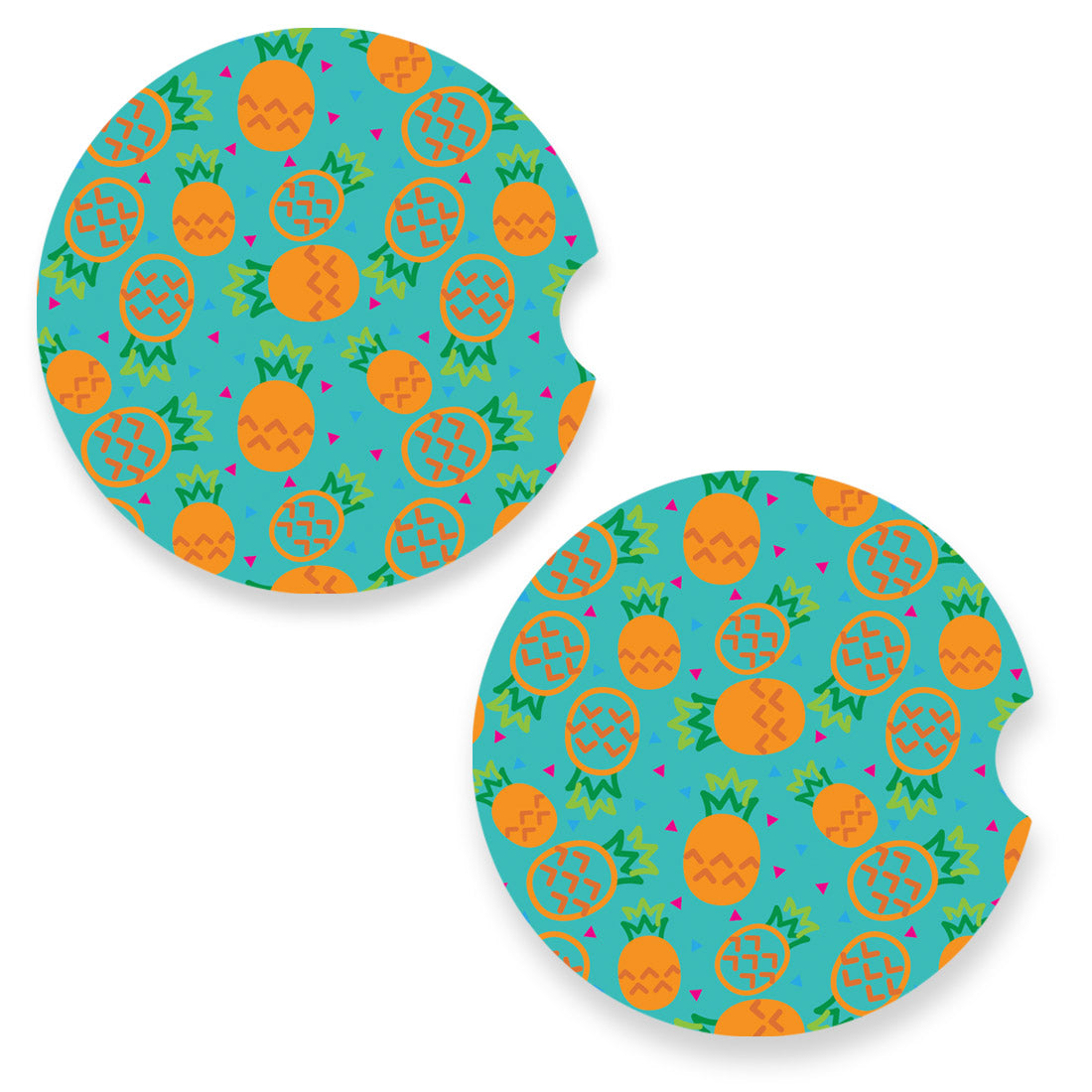Pineapple Pattern Car Coaster
