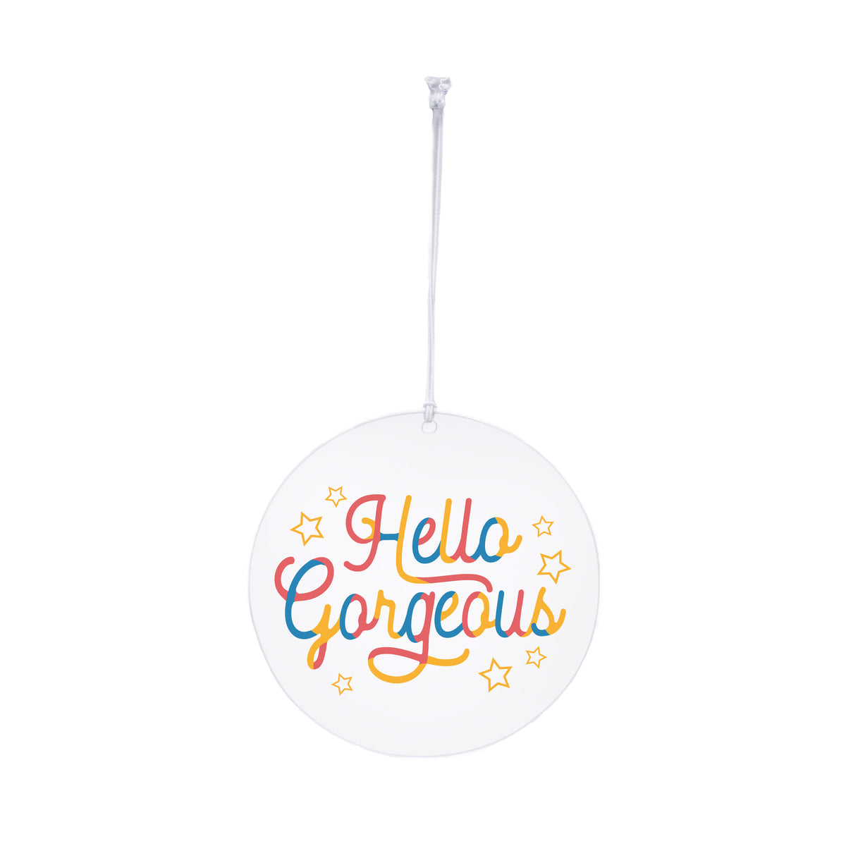 Hello Gorgeous Rearview Mirror Hang