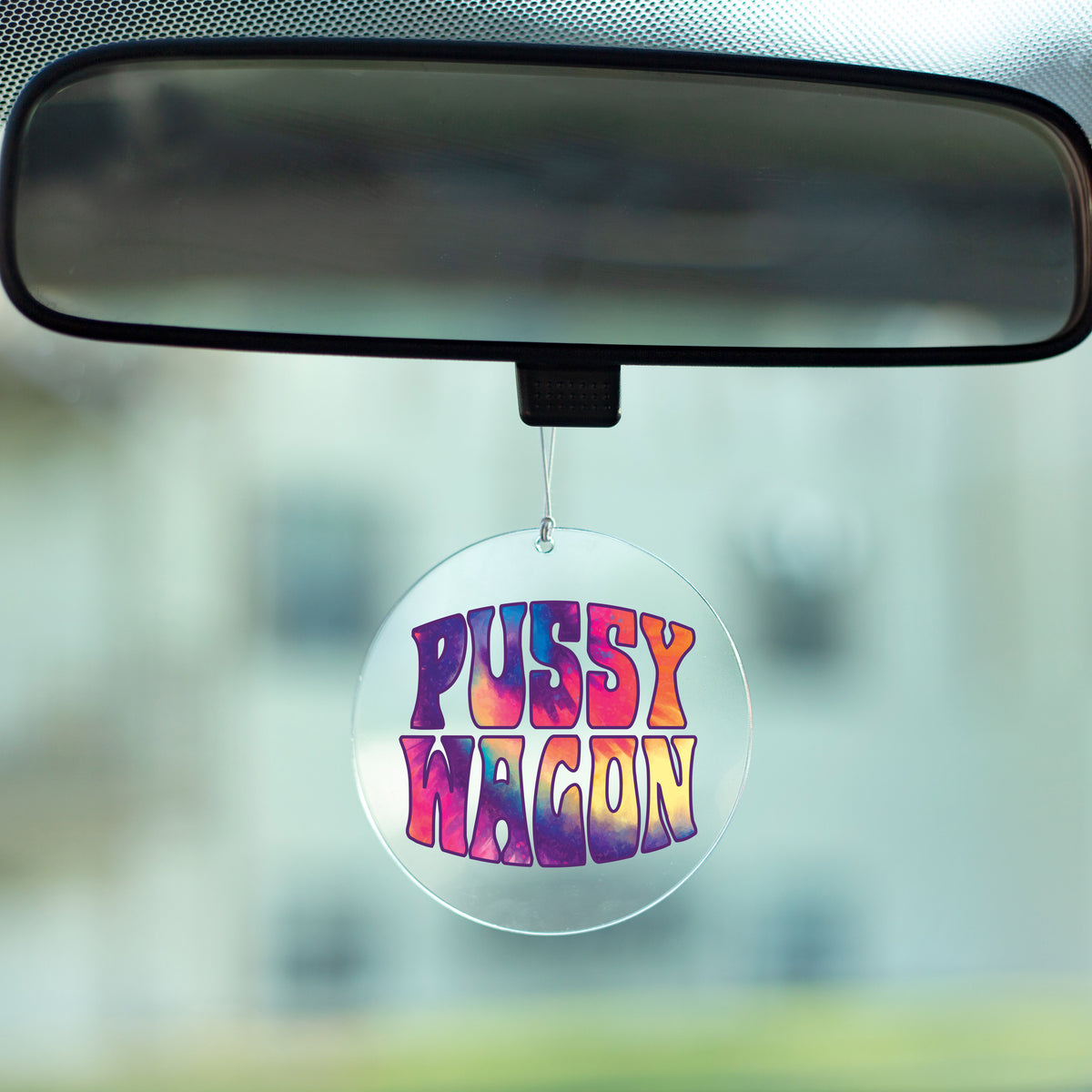 Pussy Wagon Rearview Mirror Hang