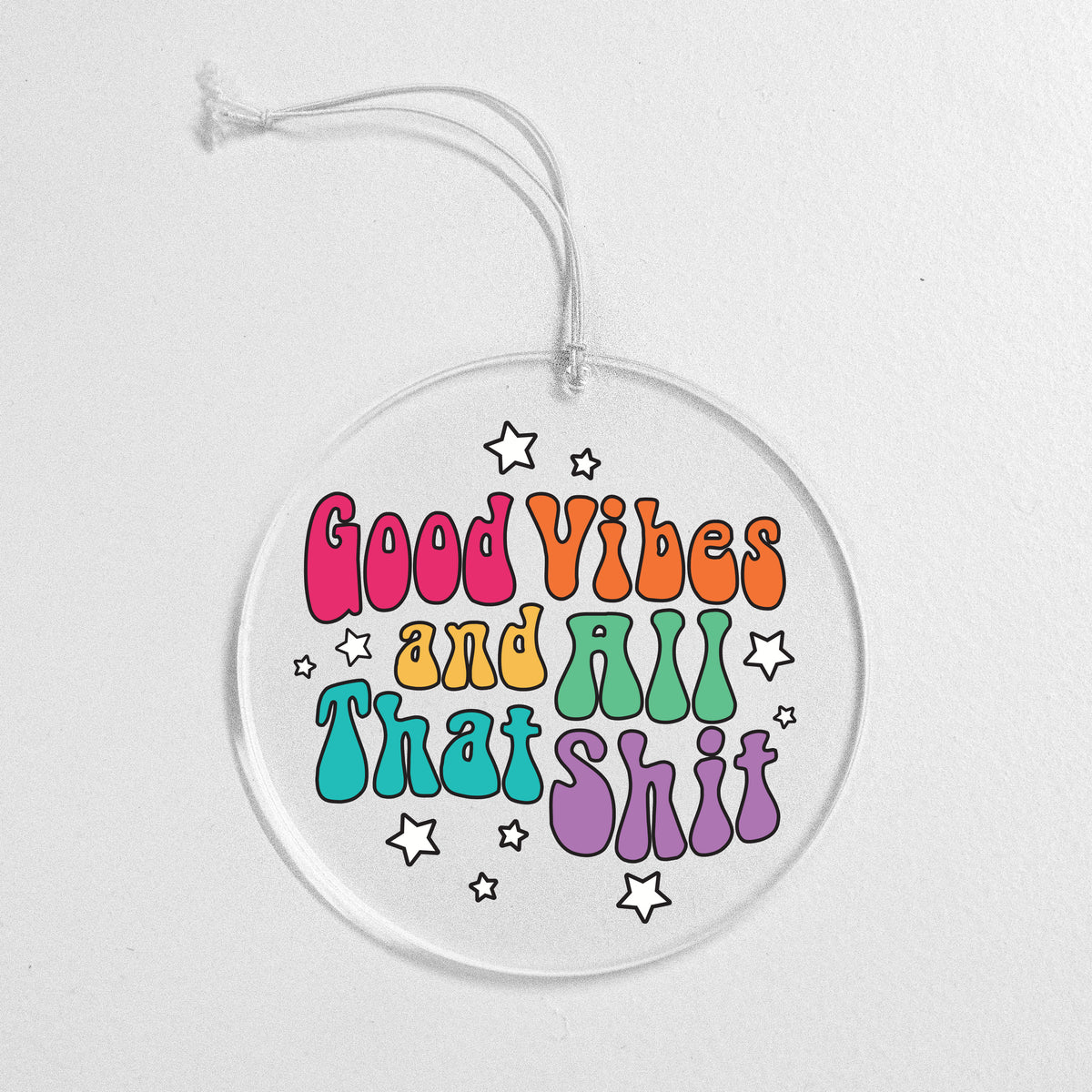 Good Vibes Rearview Mirror Hang