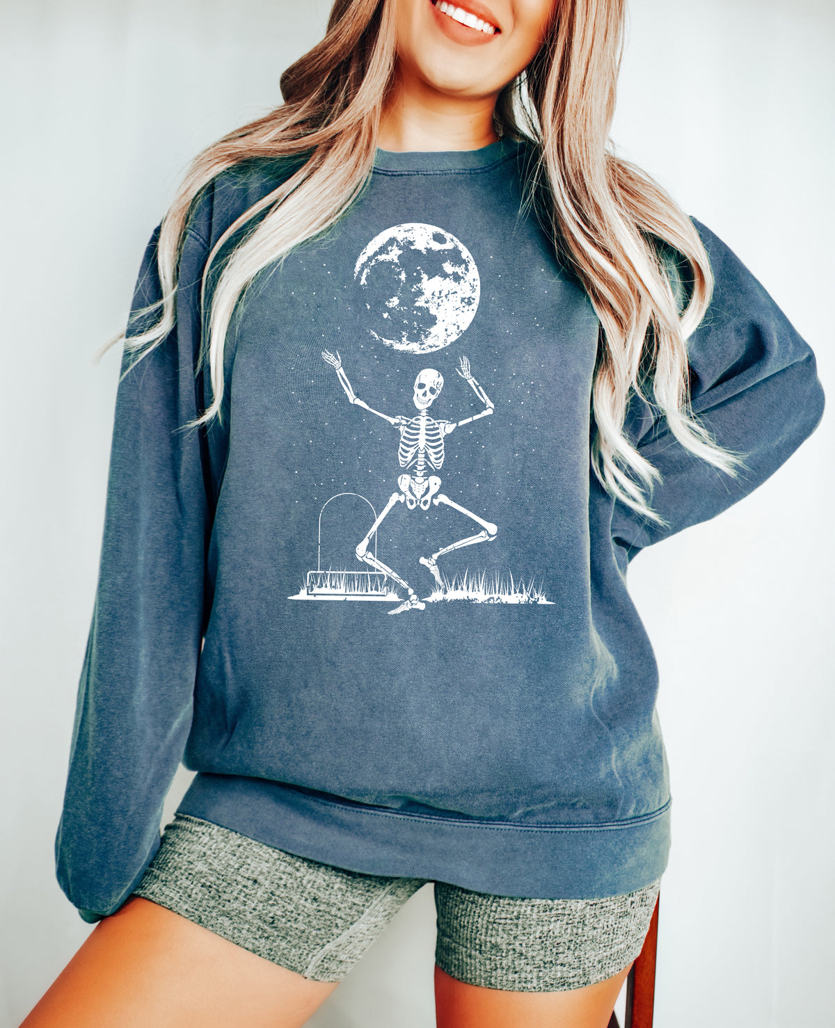 Dancing Skeleton Comfort Colors Sweatshirt