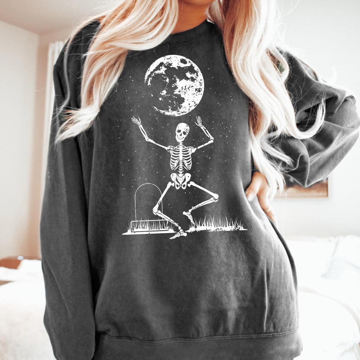 Dancing Skeleton Comfort Colors Sweatshirt