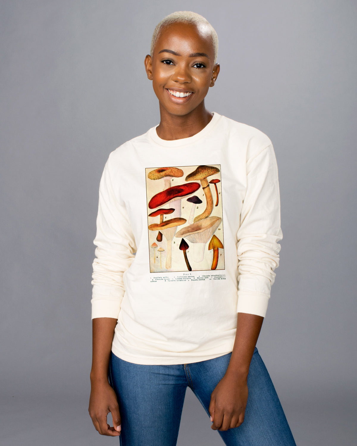 Mushroom Vintage Chart Long Sleeve