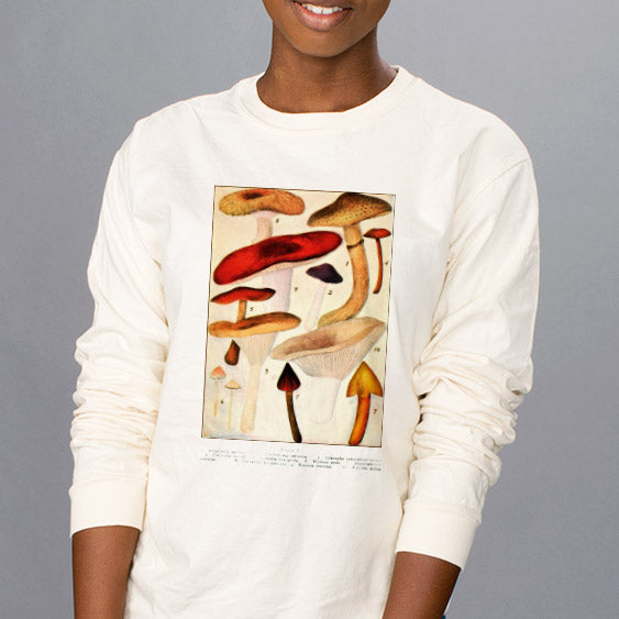 Mushroom Vintage Chart Long Sleeve