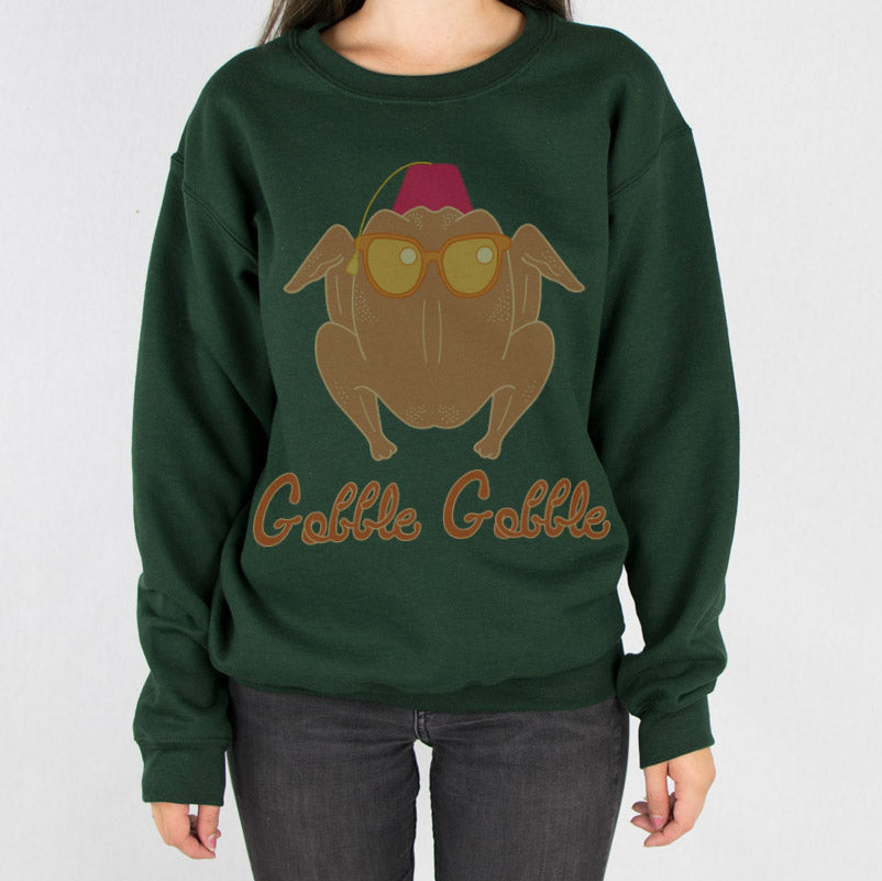 Turkey Head Thanksgiving Sweatshirt - Femfetti