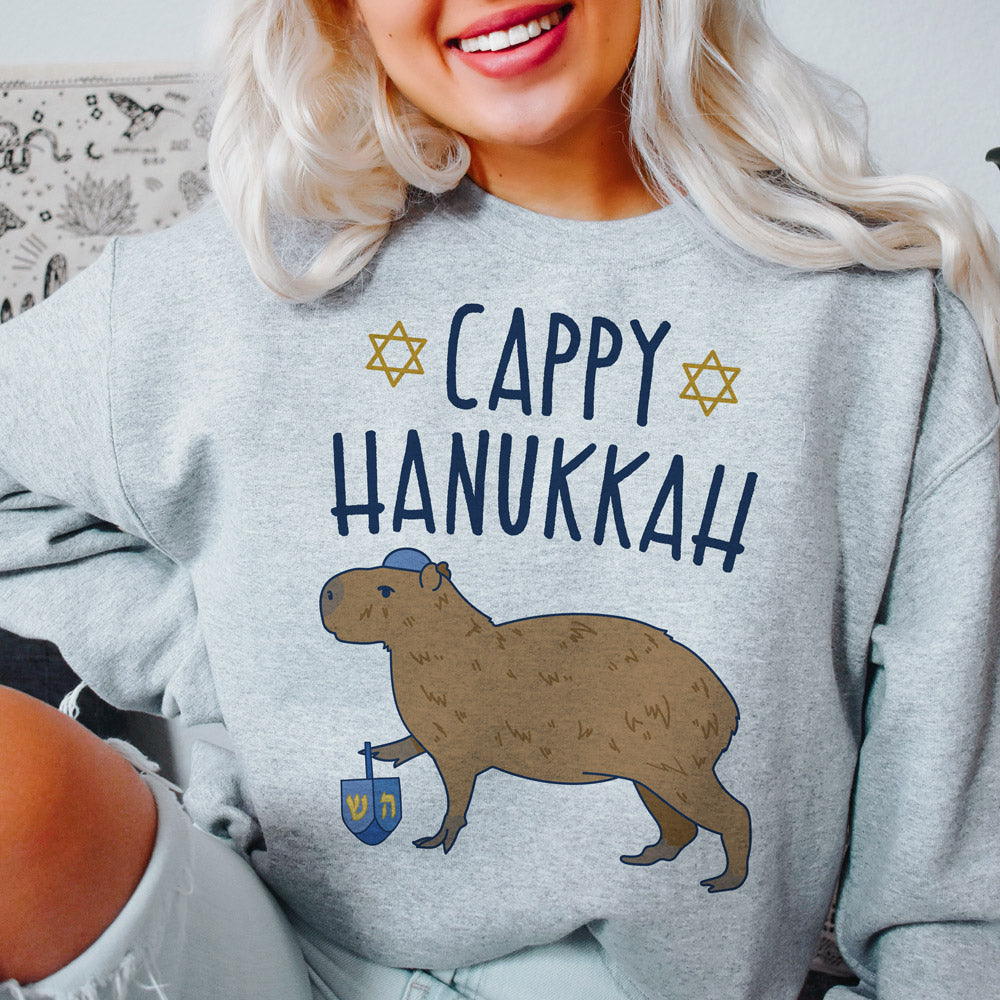 Cappy Hanukkah Crewneck Sweatshirt