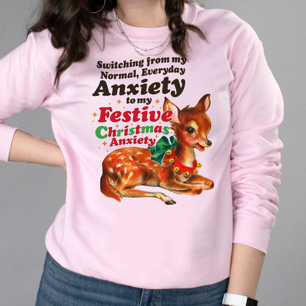 Festive Anxiety Crewneck Sweatshirt