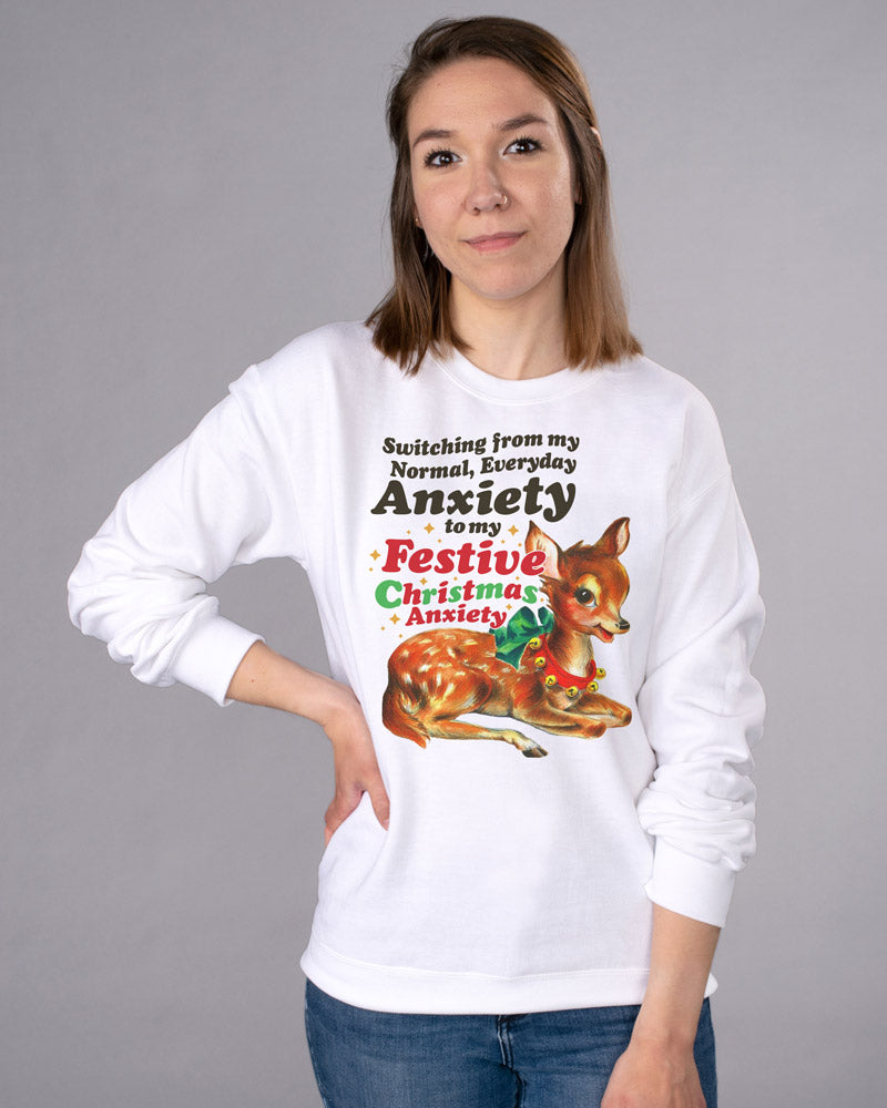 Festive Anxiety Crewneck Sweatshirt