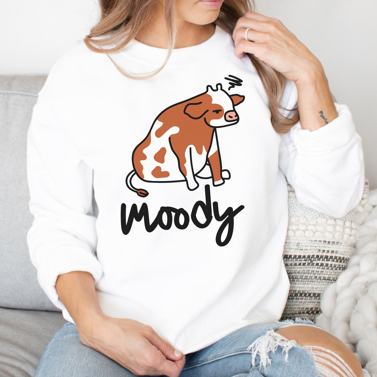 Moody Cow Sweatshirt