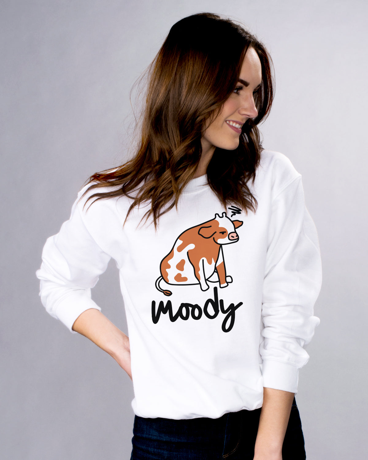 Cow 2025 moody sweatshirt