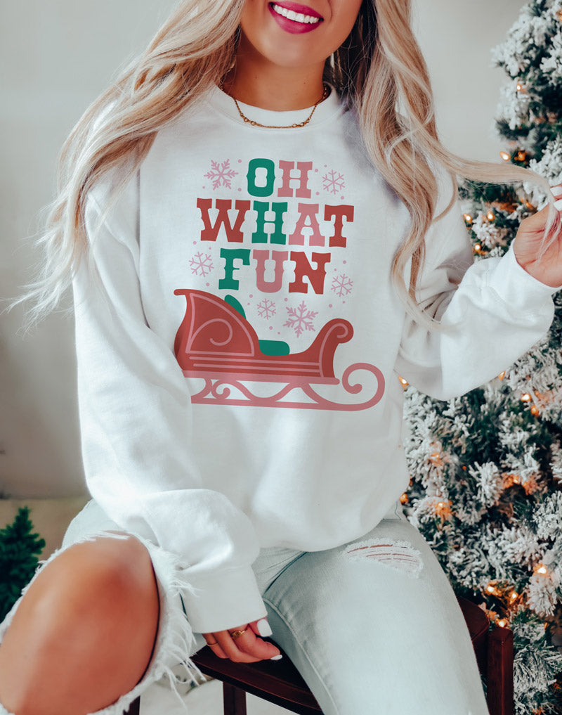 Oh What Fun Sleigh Sweatshirt