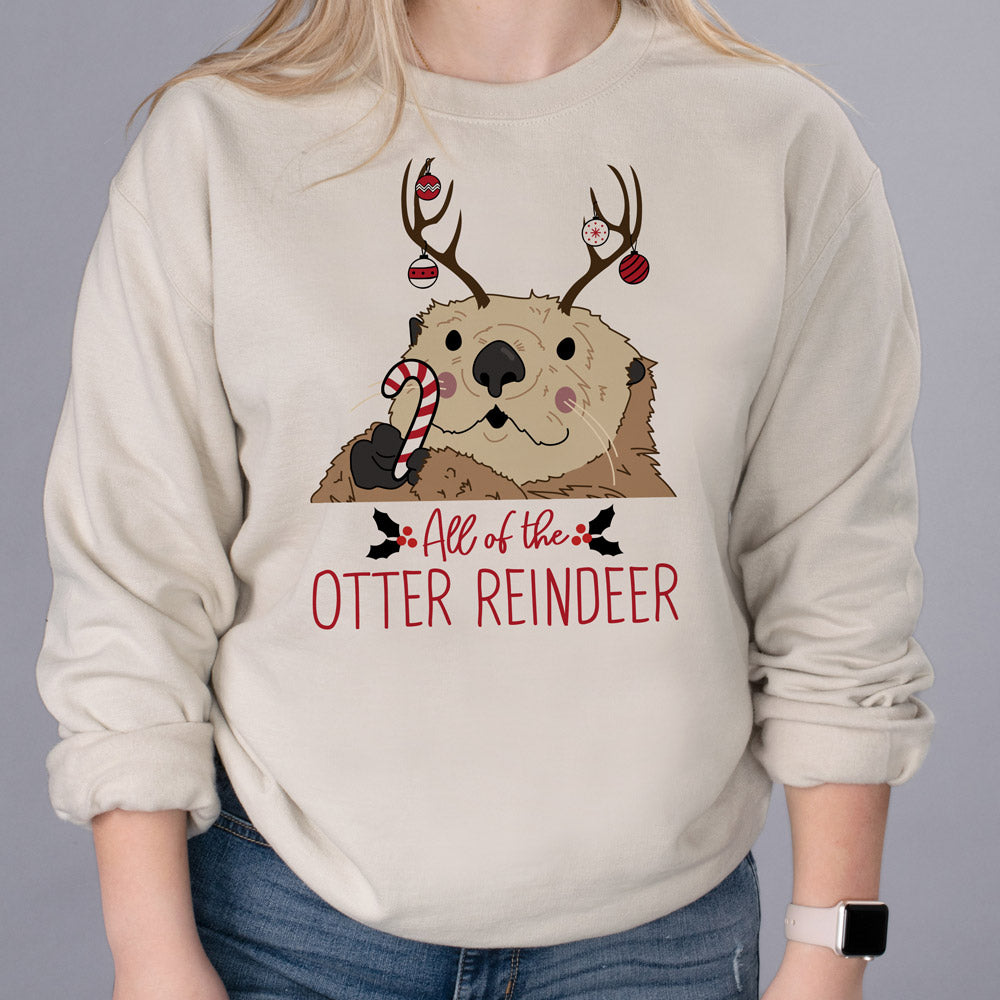 Otter Reindeer Sweatshirt
