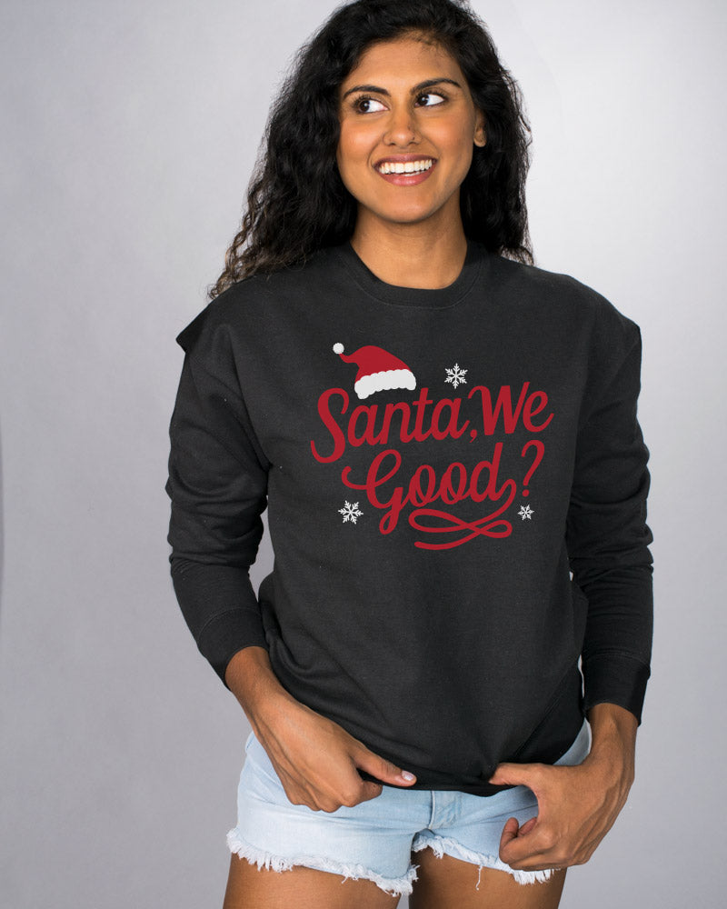 Dear santa define good 2024 sweater