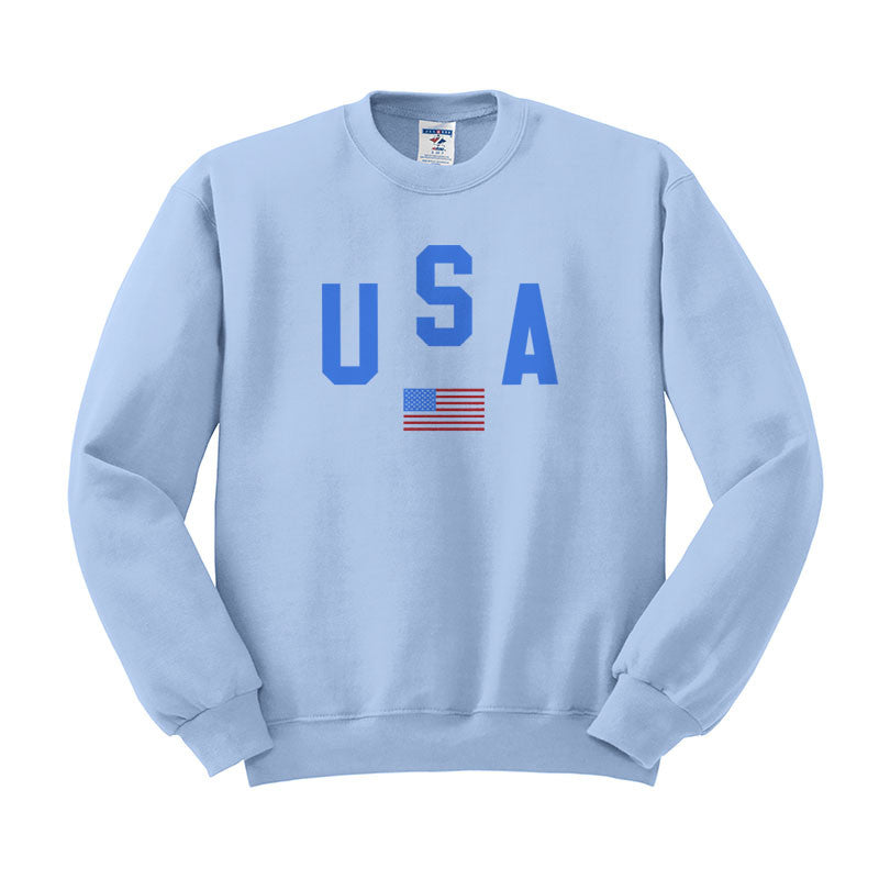 USA Flag Sweatshirt - Femfetti