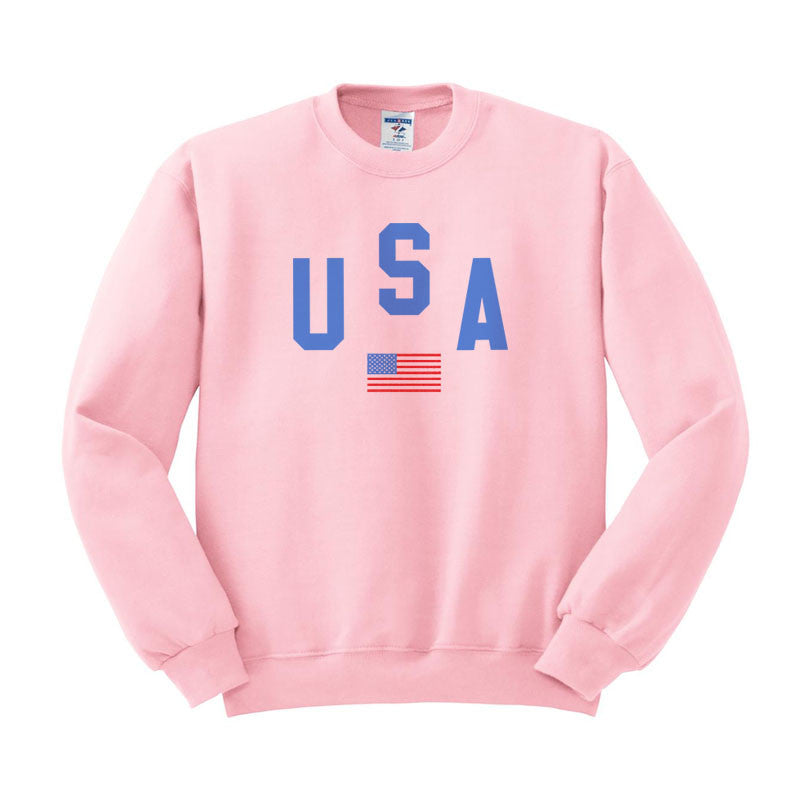 USA Flag Sweatshirt - Femfetti
