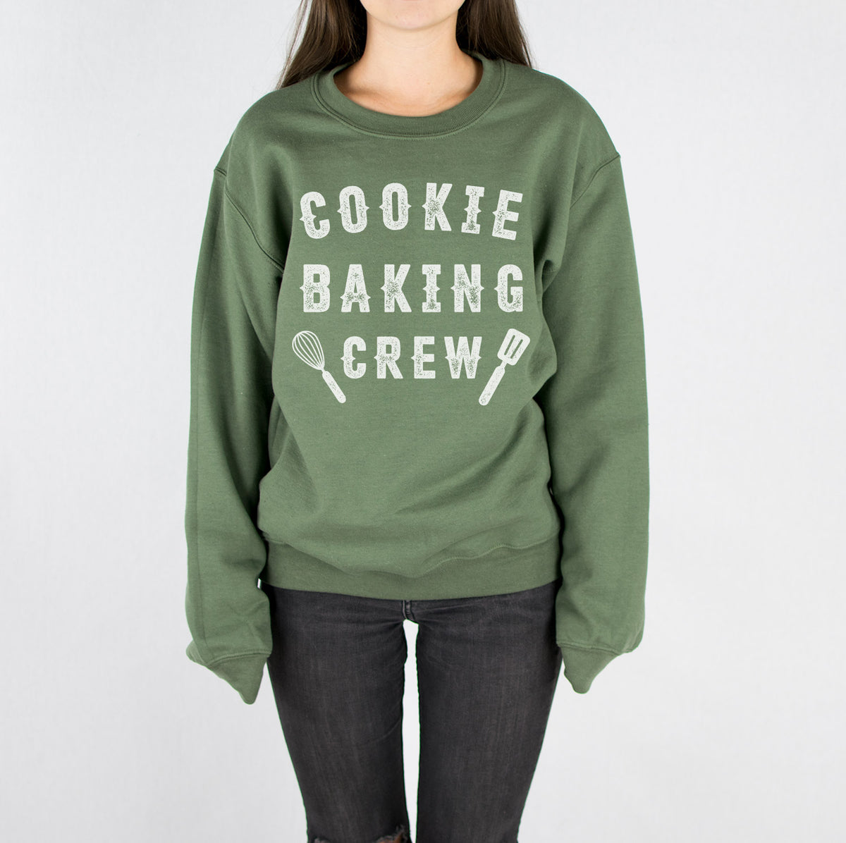 Cookie Baking Crew Crewneck Sweatshirt - Femfetti