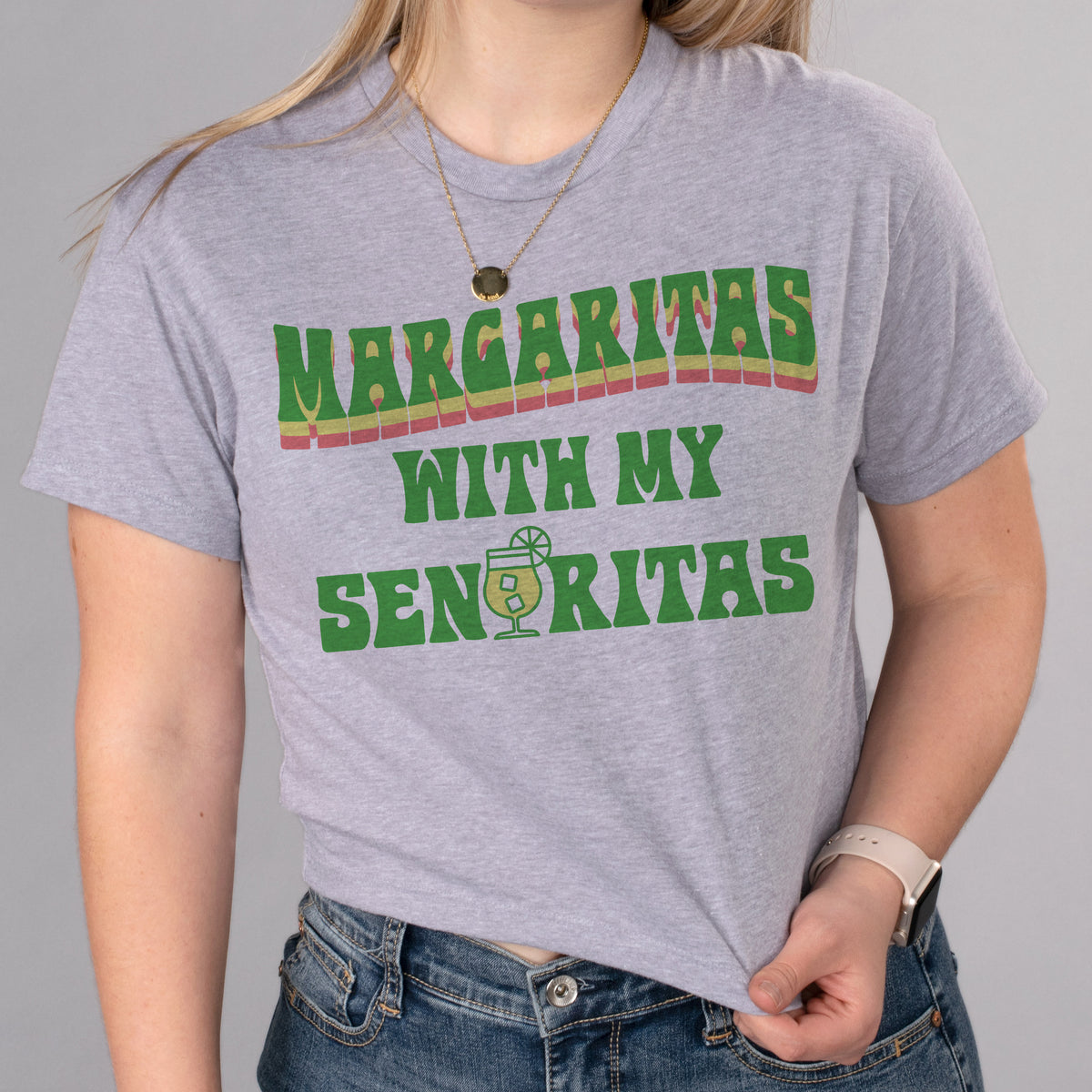 Margaritas With My Senoritas Crop Tee
