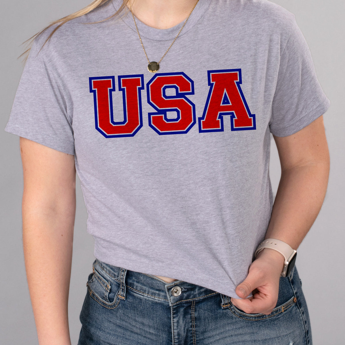 USA Crop Tee