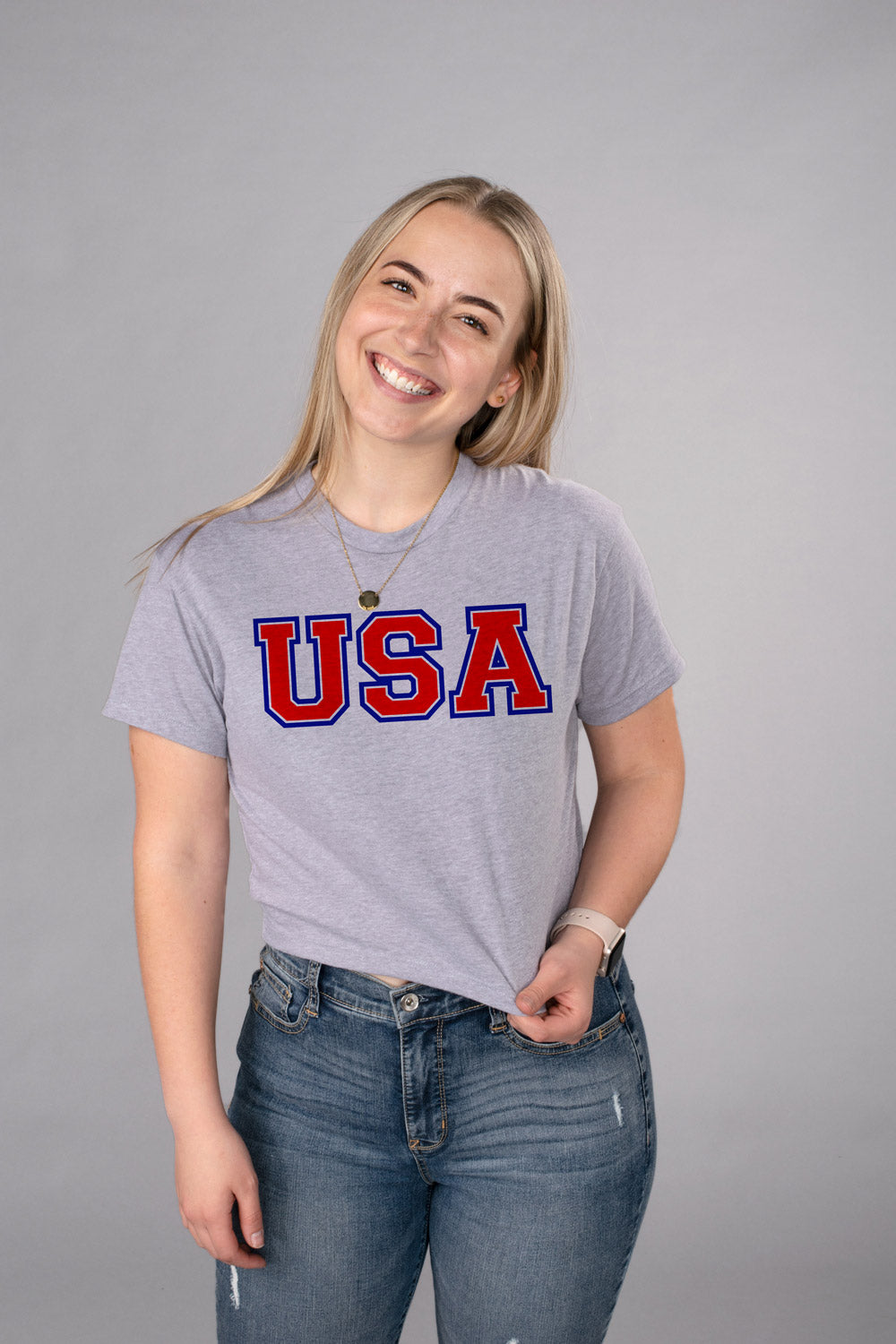 USA Crop Tee