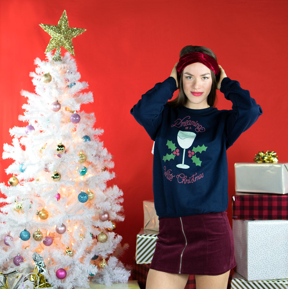 Dreaming Of A White Christmas Sweatshirt - Femfetti