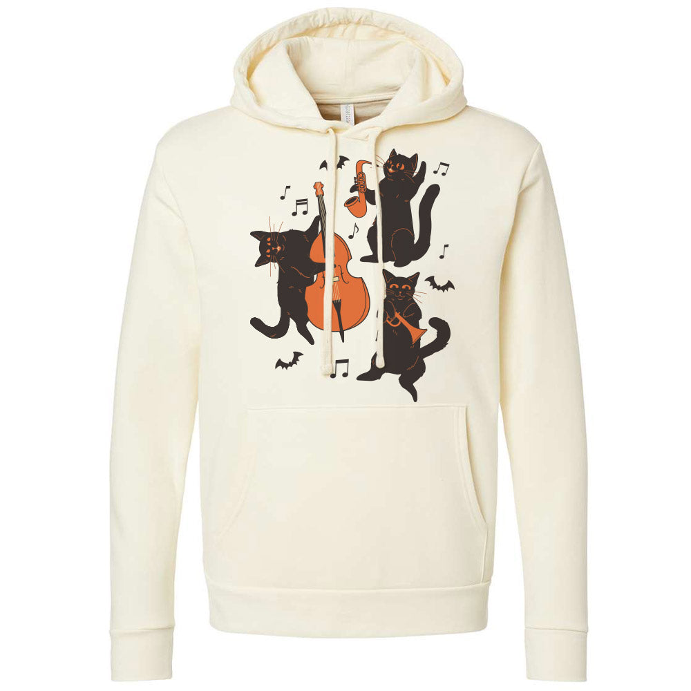 Musical Halloween Cats Hoodie