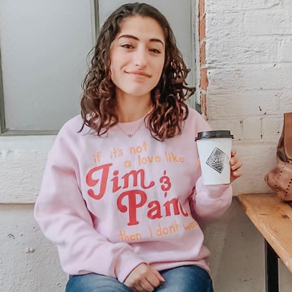 Love Like Jim and Pam Crewneck Sweatshirt - Femfetti