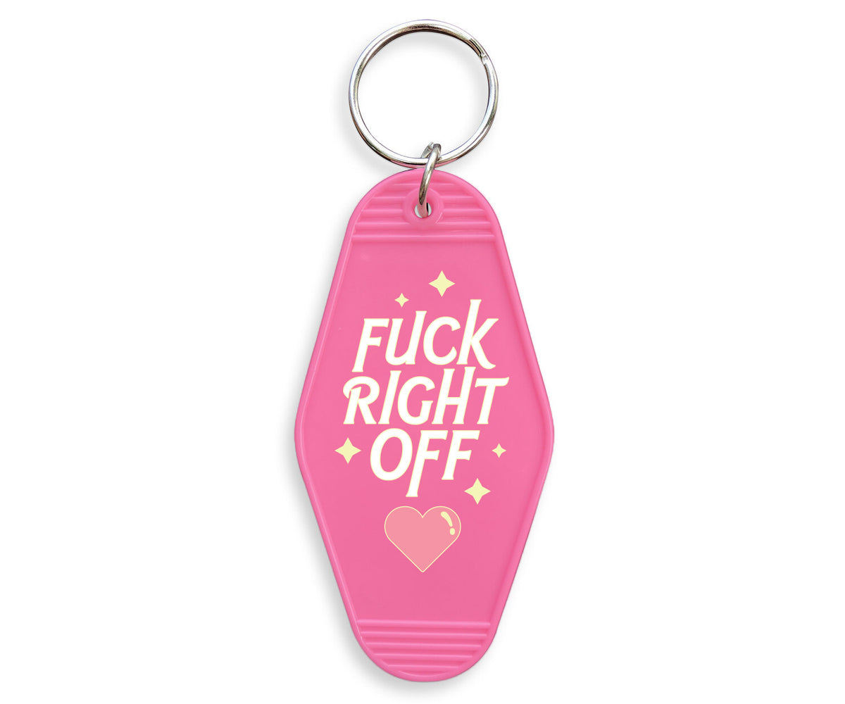 Fuck Right Off Motel Keychain