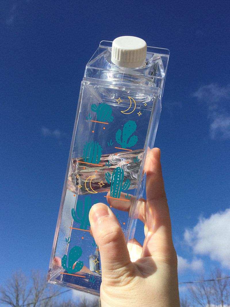 Cactus Pattern Milk Carton