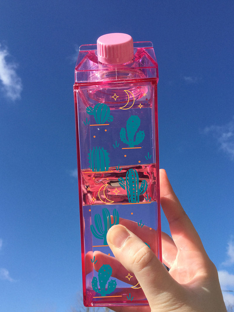 Cactus Pattern Milk Carton