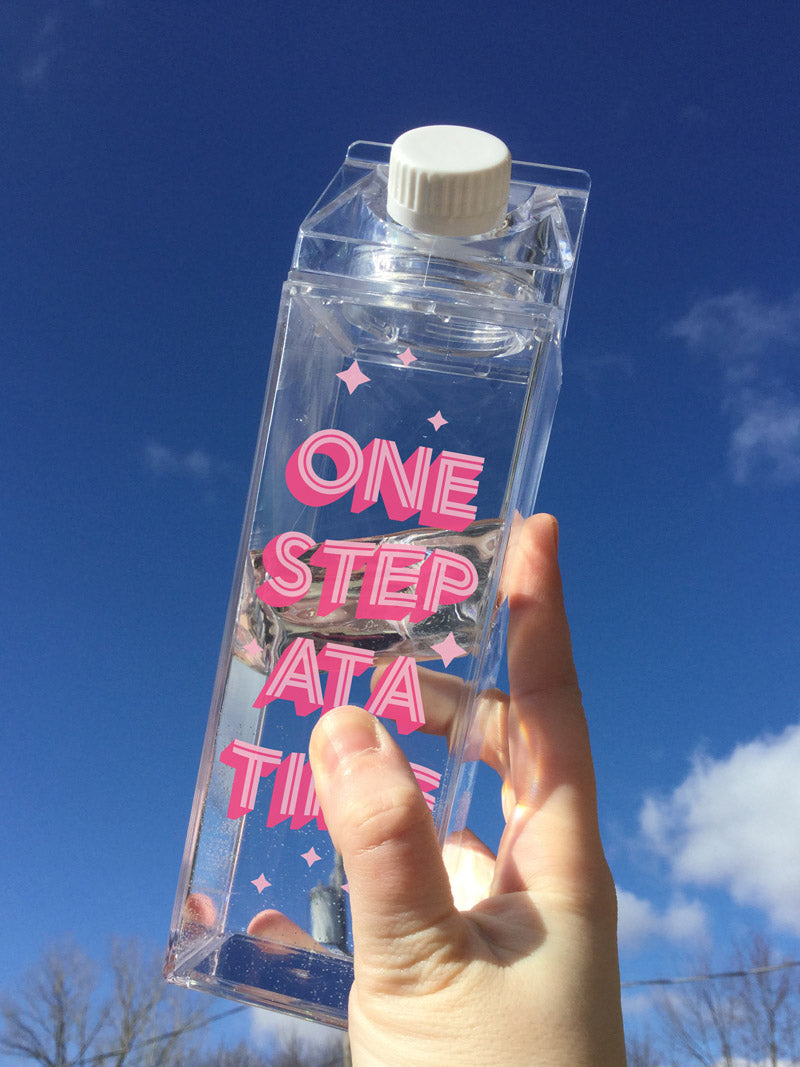 One Step At A Time Milk Carton